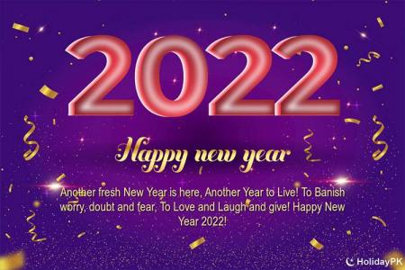 Make Your Own 2022 New Year Greeting Cards Download