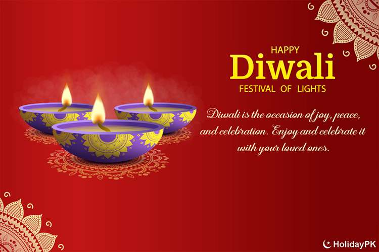 Holiday Diwali/ Deepavali Festival Lights Greeting Cards