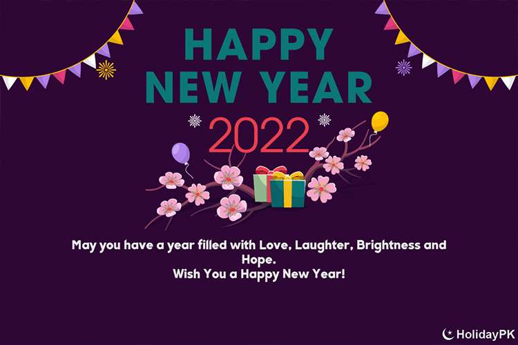 Happy New Year 2022 Greeting Cards With Name Wishes