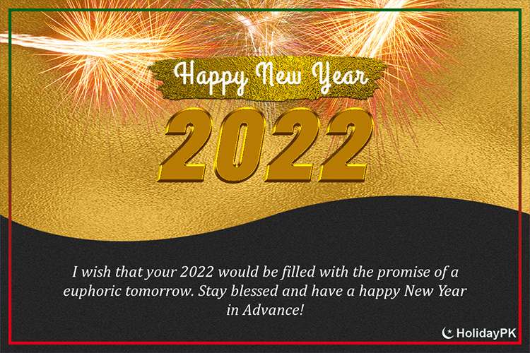 Luxury Golden Background Template Happy New Year 2022