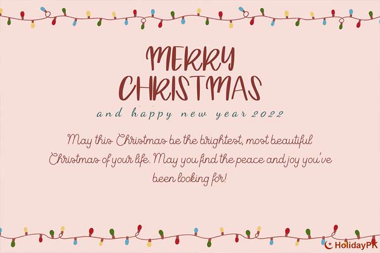 Merry Christmas And Happy New Year 2022 Greeting Cards