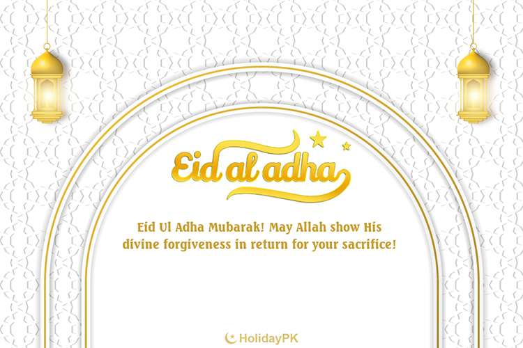 Customize Your Own Happy Eid Ul Adha Card With Name Wishes