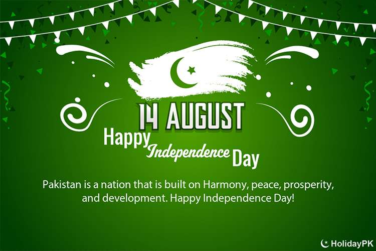 Happy 14 August Pakistan Independence Day Cards Images Download